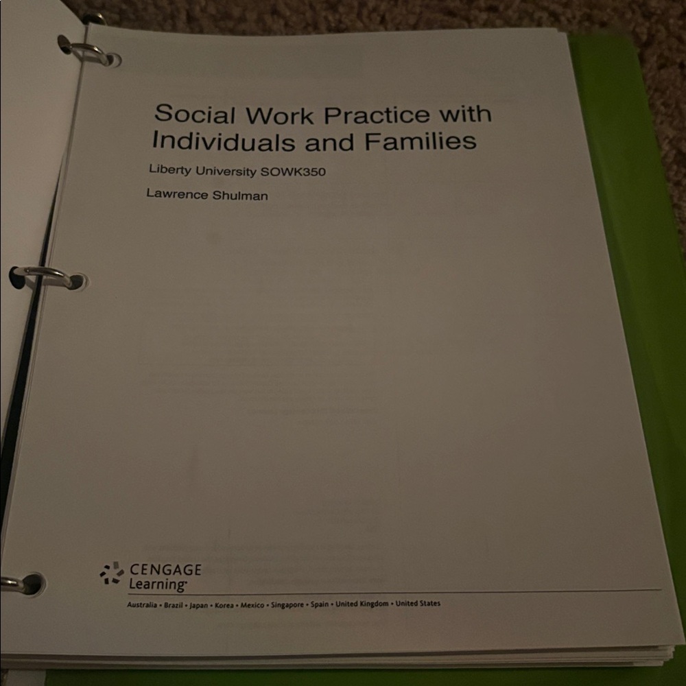 Social Work Practice Textbook - Picture 2 of 2